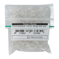 Trommelstenen bergkristal oplaadmix maat 1 100 Gram - thumbnail
