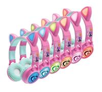 Barbie draadloze oplaadbare oplichtende hoofdtelefoon met kattenoren - thumbnail