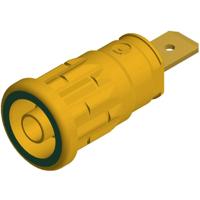 SKS Hirschmann SEP 2620 F6,3 Veiligheids-labconnector, female Bus, inbouw verticaal Stift-Ø: 4 mm Geel, Groen 1 stuk(s) - thumbnail