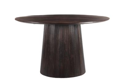 Sohome Ronde Eettafel 'Olav' Mangohout, 130cm, kleur Walnoot