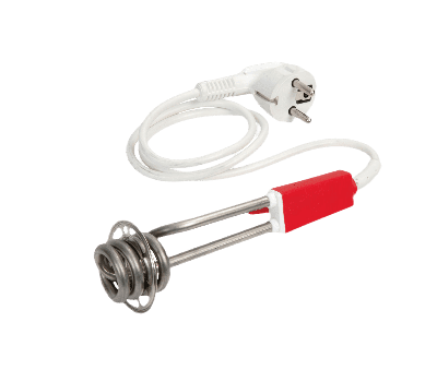 Quality camp Reisdompelaar 230V 350W Rood