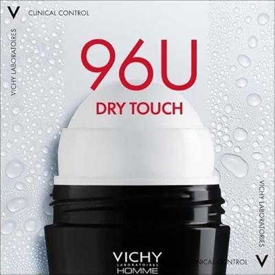 Vichy Homme Deo Roll-on Clinical Control 96u Overmatige Transpiratie 50ml - thumbnail