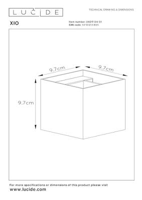 Lucide XIO - Wandlamp - LED Dimb. - G9 - 1x4W 2700K - Verstelbare stralingshoek - Wit