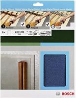 Bosch Accessories 2609256C43 Handschuurpapierset Korrelgrootte (num) 40, 80, 120 (l x b) 230 mm x 280 mm 1 set(s) - thumbnail