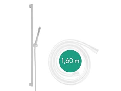Hansgrohe Pulsify S doucheset 100 1jet EcoSmart met glijstang 90 cm, mat wit Hansgrohe Pulsify S doucheset 100 1jet EcoSmart met glijstang 90 cm, mat wit