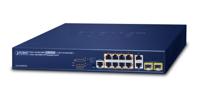 PLANET GS-4210-8P2T2S - Switch - Beheerd - 8 x 10/100/1000 (PoE+) + 2 x 10/100/1000 + 2 x Fast Ethernet/Gigabit SFP - desktop, rack-uitvoering - PoE+ - thumbnail