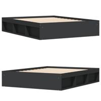 Bedframe zwart 160x200 cm - thumbnail