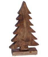 Kerstboom van hout 33 cm - thumbnail