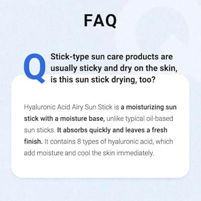 Isntree Hyaluronic Acid Airy Sun Stick 22 g - thumbnail