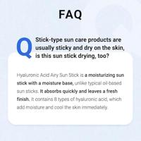 Isntree Hyaluronic Acid Airy Sun Stick 22 g - thumbnail