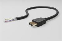 HDMI kabel - 1.4 - High Speed - Geschikt voor 4K Ultra HD 2160p en 3D-weergave - Beschikt over Ethernet - 0.5 meter - Korte HDMI kabel - Zwart - thumbnail