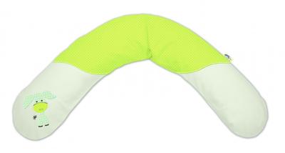 Theraline: losse hoes Ezel/ geel-wit voor Theraline hoefijzerkussen