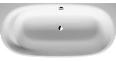 Duravit Cape Cod half vrijstaand bad - 190x90x64cm - DuraSolid - wit 700364000000000