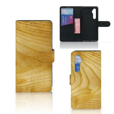 Xiaomi Mi Note 10 Lite | Book Style Case | Licht Hout Xiaomi Mi Note 10 Lite | Book Style Case | Licht Hout