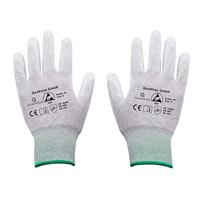 Quadrios ESD-handschoen Maat: S Polyamide, Polyurethaan - thumbnail