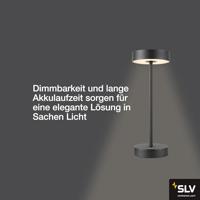 SLV Buiten tafellampVinolina zwart - oplaadbaar - 1007362 - thumbnail