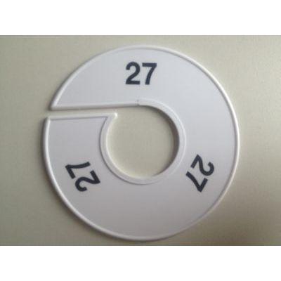 Maatring 11cm wit/zwart 27