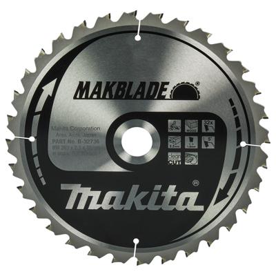 Makita Afkortzaagblad voor Hout | Makblade | Ø 260mm Asgat 30mm 32T - B-32736