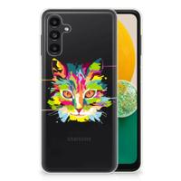 Samsung Galaxy A13 | A04s Telefoonhoesje met Naam Cat Color - thumbnail