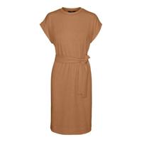 VERO MODA jurk VMKIARA met ceintuur bruin - thumbnail