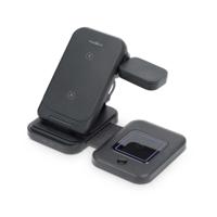 Draadloze Oplader | 3-in-1 | 15 W | LED-indicatie in gebruik | Inclusief kabel | USB-A / USB-C™ | 1.00 m - thumbnail