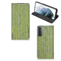 Samsung Galaxy S21 FE Book | Wallet Case | Green Wood - thumbnail