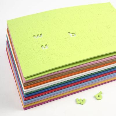 Creativ Company Eva foam cijfers & letters, h: 20 mm, dikte 3 mm, diverse kleuren, 24 div vellen/ 1 doos