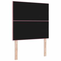 LED Hoofdbord met LED-striplichten Roze 100 cm Polyester - thumbnail