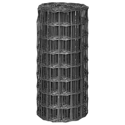 Euro hek 25x0,8 m staal grijs Euro hek 25x0,8 m staal grijs