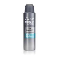 Dove Men+ Care Deodorant Spray Clean Comfort 0% (150ml) - thumbnail