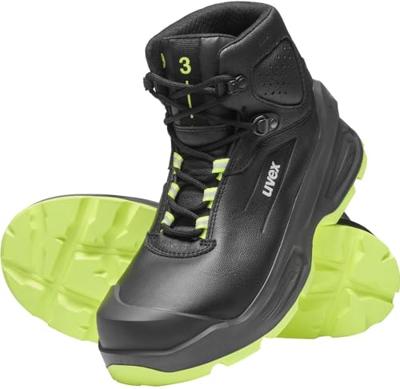 uvex 3 6872342 Hoge veiligheidsschoenen S3 Schoenmaat (EU): 42 Zwart, Geel 1 paar - thumbnail