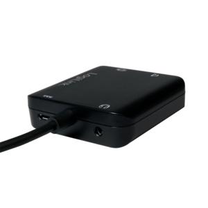 LogiLink CV0106 Adapter [1x HDMI-stekker - 1x HDMI-bus, Toslink-bus (ODT)] Zwart