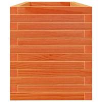 Plantenbak 110x40x45,5 cm massief grenenhout wasbruin - thumbnail
