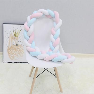 2M pure kleur weven knoop voor baby kamer decor wieg beschermer pasgeboren baby bed bumper beddengoed accessoires (wit roze blauw) 2M pure kleur weven knoop voor baby kamer decor wieg beschermer pasgeboren baby bed bumper beddengoed accessoires (wit roze blauw)