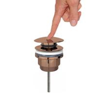 Best Design Clickwaste Dijon Zonder Overloop 5/4 Mat PVD Brons - thumbnail