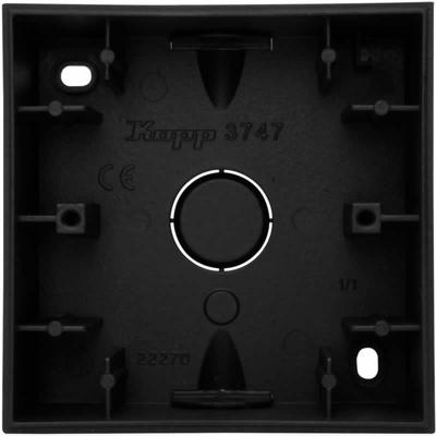 Kopp HK07 PURE mat zwart 1 voudig opbouwdoos - 4624800