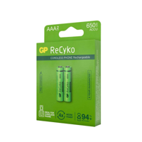 GP ReCyko+ 2 AA-batterijen Mignon accu - thumbnail