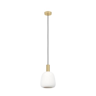 Eglo Gouden hanglampManzanares met wit glas - 900305