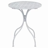 3-delige Bistroset staal grijswit - thumbnail