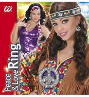 Peace and Love ring strass - thumbnail