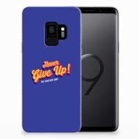 Samsung Galaxy S9 | Siliconen hoesje | met naam Never Give Up - thumbnail