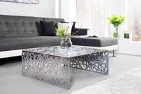 Handgemaakte salontafel ABSTRACT 60cm aluminium zilverkleurig in Gap design - 35722 - thumbnail