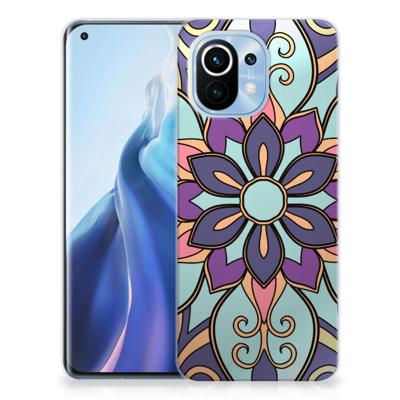 Xiaomi Mi 11 TPU Case Purple Flower