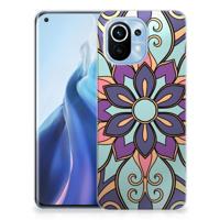 Xiaomi Mi 11 TPU Case Purple Flower - thumbnail