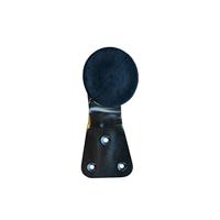 Stalen meubelpoot rvs look rond ø 3,8 cm en hoogte 14 cm - thumbnail