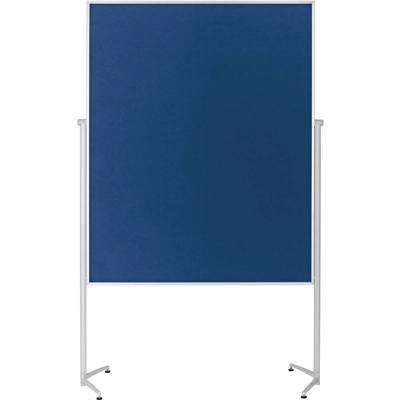 magnetoplan Presentatiebord Evolution Plus (l x b x h) 1630 x 1200 x 1500 mm Vilt Koningsblauw, Wit Tweezijdig te gebruiken, Incl. rollen, Prikbord 1151103
