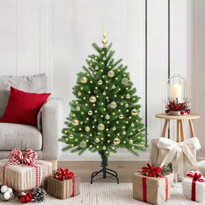 VidaXL Kerstboom met 150 led met standaard groen 120 cm pe