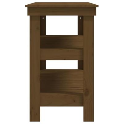 VidaXL Werkbank 110,5x50x80 cm massief grenenhout honingbruin