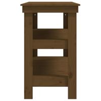VidaXL Werkbank 110,5x50x80 cm massief grenenhout honingbruin - thumbnail