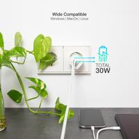 Oplader TooQ TQWC-GANQCPD30WT Wit 30 W - thumbnail